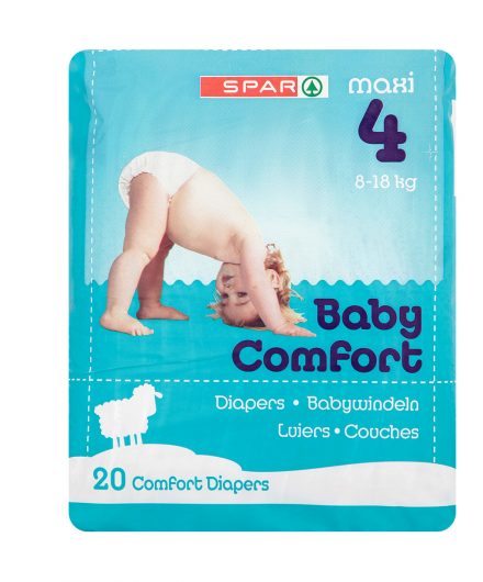 SPAR Diapers Maxi 8-18 Kg Size 4, 20 pcs