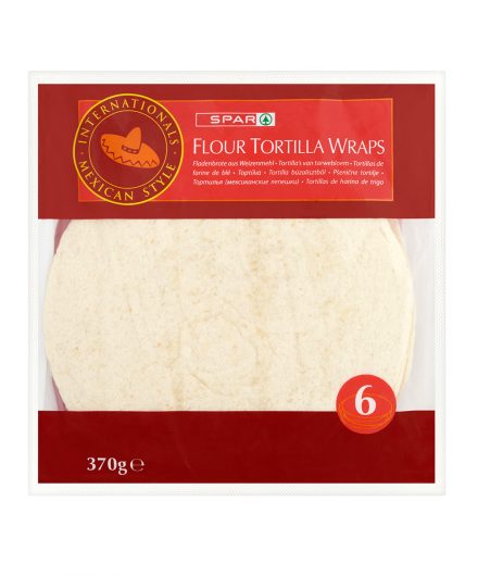 SPAR Flour Tortilla Wraps 370g