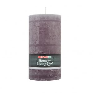SPAR Pillar candle 130mm grey 1 pcs