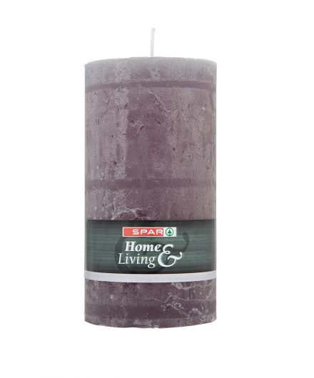 SPAR Pillar candle 130mm grey 1 pcs