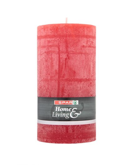 SPAR Pillar candle 130mm red 1pcs