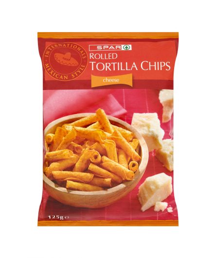SPAR Rolled Tortilla Chips Cheese 125g