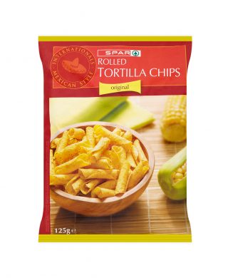 SPAR Rolled Tortilla Chips Natural 125g