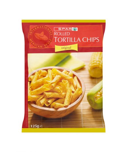 SPAR Rolled Tortilla Chips Natural 125g