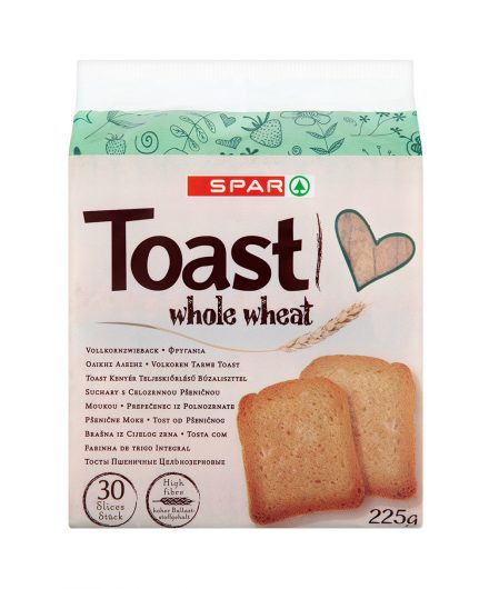 SPAR Toast Whole Wheat 225g