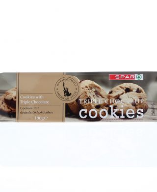 SPAR Triple Chocolate Chip Cookies 180g
