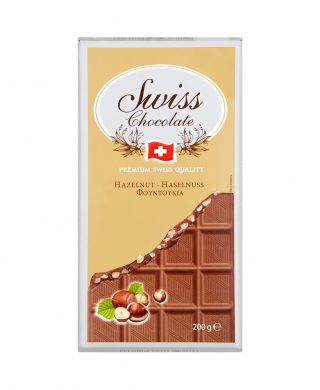 Swiss Milk Chocolate Hazelnut tablets 200 gr
