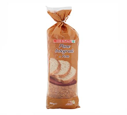 Pane Integrale a Fette 400g – 8 pz per cartone