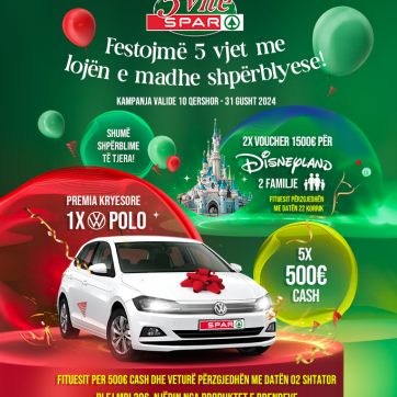 SPAR Kosova feston 5 vite!