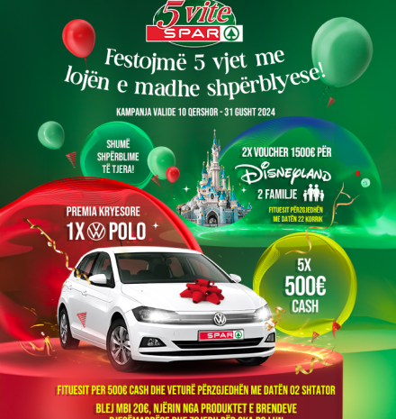 SPAR Kosova feston 5 vite!
